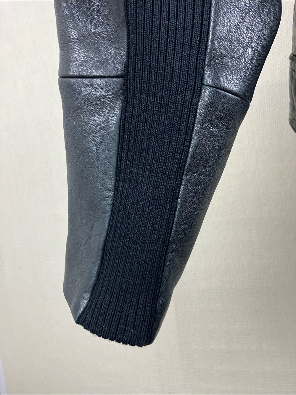 Vince Lamb Leather Moto Jacket Black Full Zip - Picture 11 of 16